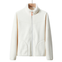 Western Camel Fleece Jacket Mens and Womens Cardigan Thickened Reversible Polar Fleece Couple Style Coral Fleece Home