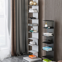 Nordic invisible bookshelf corner bookcase floor-standing bookshelf storage rack multi-layer storage rack display rack simple picture book rack