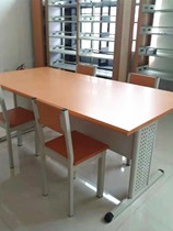 School reading table library tables and chairs bookstore reading room steel wood conference room long training table desk chair