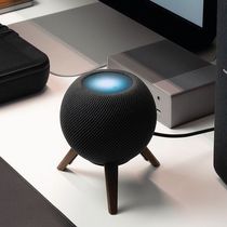 Suitable for Homepodmini stand Apple audio stand speaker stand wooden base desktop anti-slip accessories