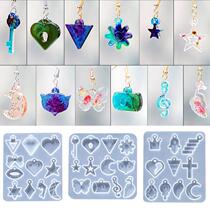 Diamond Crown Key Earring Silicone Mold for DIY Epoxy Resin