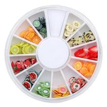 new 2023 Gift 240 Fruit Slice Nail Art Tips UV Gel Decoratio