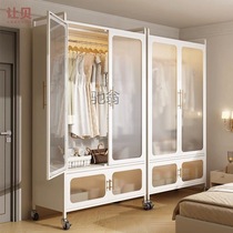 p New wardrobe bedroom household simple assembly rental house strong durable economical formaldehyde-free dust-proof storage