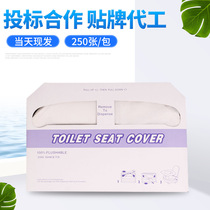 Meltable water disposable toilet pad 12% off 14g wood pulp 250 pieces hotel toilet paper manufacturer