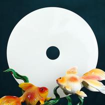 High-end gold and jade safe buckle ornaments for the house copper goldfish to attract wealth living room entrance TV cabinet decorations high-end housewarming