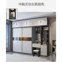 All solid wood wardrobe home bedroom storage cabinet simple assembly storage cabinet rental house small apartment large wardrobe