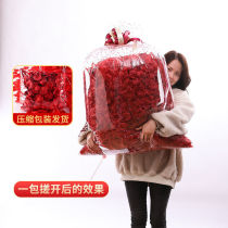 Simulated flower petals interior decoration romantic hand-scattered flowers birthday fake flowers confession rose petals bed proposal