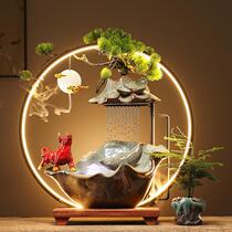 High-end wealth-drawing water ornaments water circulation humidification fountain living room entrance office desktop creative decoration for opening