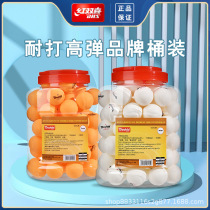 Double Happiness (DHS) Double Happiness Table Tennis 40 Durable High Elasticity Training Ball White One Star 60 Pack 1 Bucket