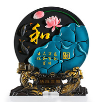 Activated carbon carving wooden crafts Chinese living room ornaments creative corporate annual meeting holiday promotional gifts