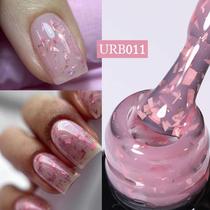 UR SUGAR 7ml Gold Glitter Rubber Base Gel Nail Polish Glas