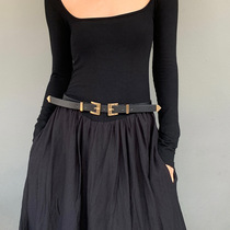 Japan FC new womens belt high-end simple decorative fashionable belt versatile jeans belt