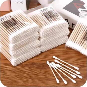 Cotton Swabs for Ear Cleaning, Special Cotton Swabs for Beauty Salons, Cotton Swabs for Makeup, Household Disposable Double-Ended Cotton Swabs