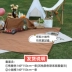 Lừa Xiaobei cắm trại ngoài trời vải dã ngoại thảm di động retro cực lớn dày vải dã ngoại bãi biển công viên thảm chống ẩm 