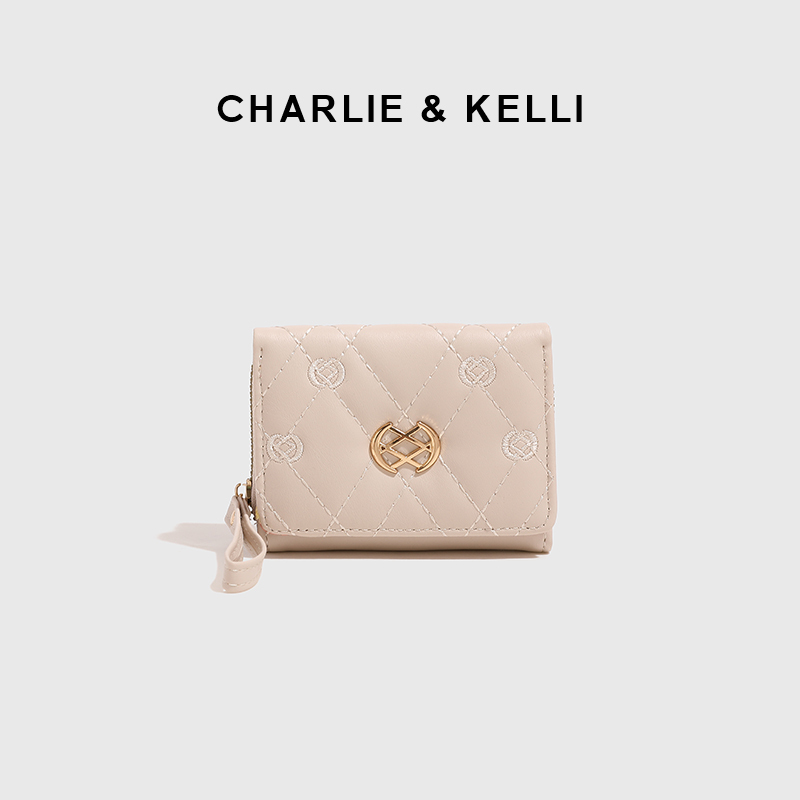 Official Website C&K Flagship Store Mini Bag Women's Wallet 2026 New Model Rhombus Fashion High-End Card Holder Integrated