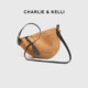 CHARLIE&KELLI bag women's 2026 new niche high-end croissant bag texture single shoulder crossbody bag trendy
