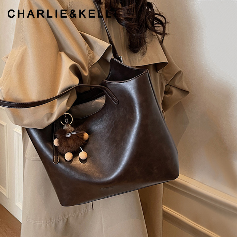 Женская сумка Tanabata gift CHARLIE&KELLI премиум-класса для поездок на работу большой вместимости, новинка 2025 года, сумка-тоут для подмышек