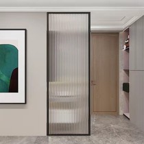 Screen partition living room light luxury modern iron Changhong glass room bathroom antique stainless steel entrance decoration