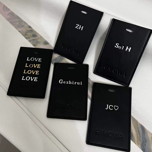 Багажная бирка с гравюрой, чемодан, защитная вывеска, делается под заказ, из натуральной кожи