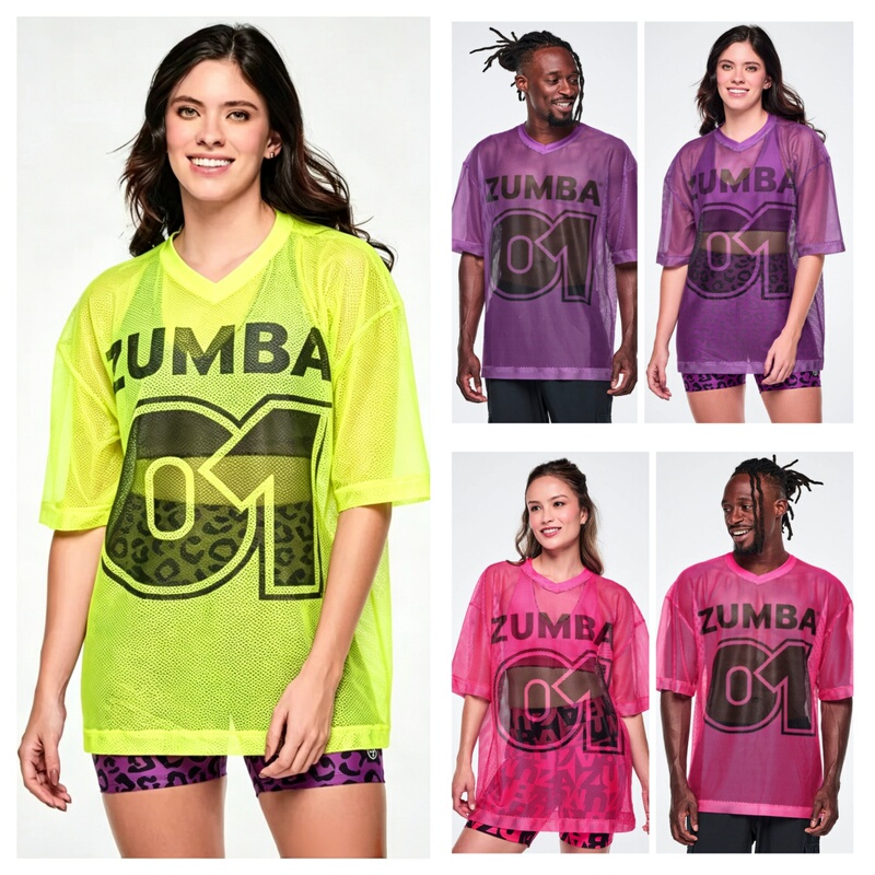 Zw Vip New Exclusive Rock Fitness Dance Sports T-Shirt Top Short-Sleeved T-Shirt Mesh Breathable V-Neck 1423