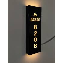 New product with lighted door number customization KTV foot bath private room high-end LED light hotel guest box number customization