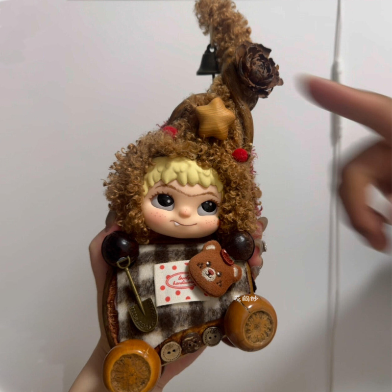 New Cute Bean Pod Doll DIY Material Kit Creative Handmade Decoration Pendant Bag Gift for Friends Birthday Present