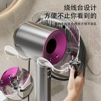 No punching hair dryer storage rack high-value home bathroom bathroom anti-falling waterproof rewindable storage rack