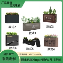 Stainless Steel Outdoor Iron Art Flower Case Combined Rectangular Flower Pool Square Sales of the Planting Box Flower Altar Fencing Customisation