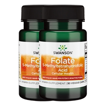 swanson Swanson active folic acid 800mcgDFE pentamethyltetrahydrofolic acid early pregnancy nutrition 2 bottles