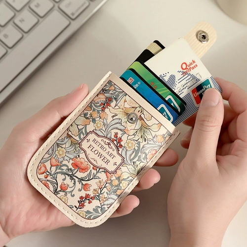 Ретро вместительный и большой картхолдер, антимагнитная маленькая ультратонкая сумка через плечо