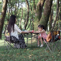 Wolf Walker Camping Picnic Casual Folding Table And chaises Outdoor portable bord Self-driving tour package combinaison light and small