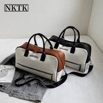 NKTK大容量手提包女短途旅行行李袋出差旅游登机收纳包运动健身包