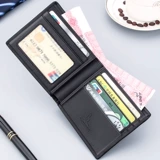 Кенгуру, мужской элитный короткий кожаный бумажник, из натуральной кожи, воловья кожа