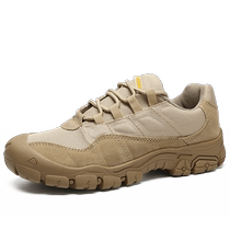 Paul⁬Camel Mens Shoes Spring and Autumn Outdoor Hiking and Mountaineering Shoes Mens Large Size Wear-Resistant Non-Slip Genuine Leather Sports Shoes