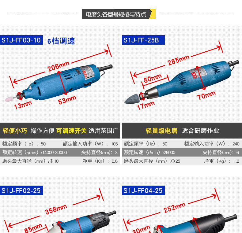Прямая шлифовальная машина 东成电磨头电动打磨机抛光工具05-25小型直磨机