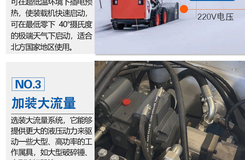 Погрузчики 多功能装载机 35型滑移装载机多附具超低温启动履带式滑移装载机