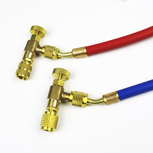 Air conditioner fluorine-added safety valve r410 refrigerant liquid-added valve refrigeration tool r22 air conditioner refrigerant safety valve