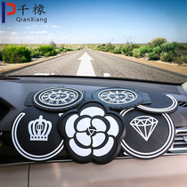 Camellia car anti-slip mat ornaments car decorative stickers diamond mesh diamond stickers sun protection and high temperature resistance