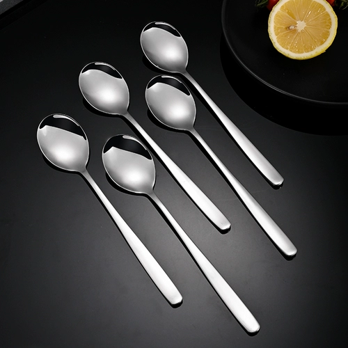 Ложка из нержавеющей стали для домашнего использования, увеличенная толщина, нержавеющая сталь AISI 304