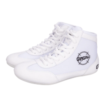 High-top boxing shoes for boys and girls Sanda fighting training shoes adult wrestling shoes fitness weightlifting martial arts shoes