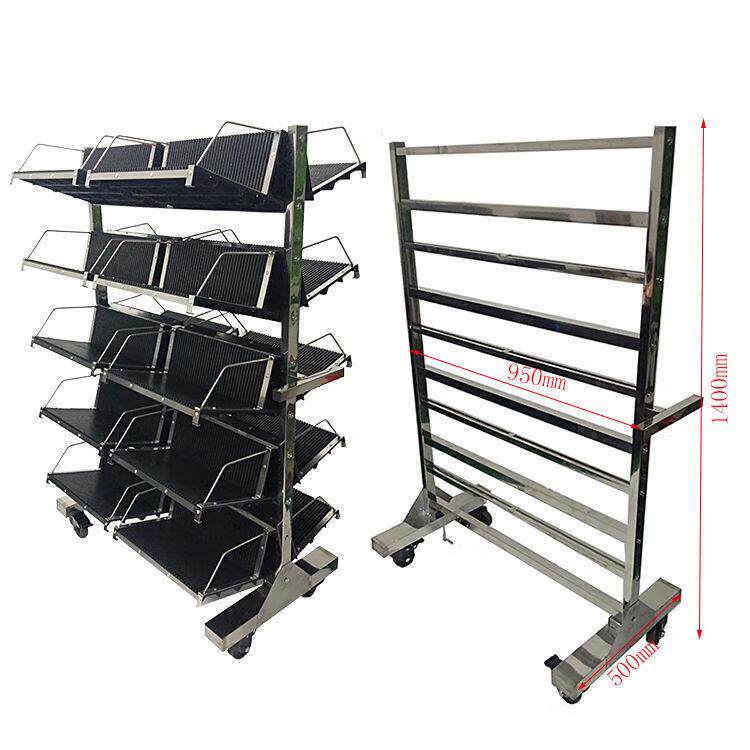 Мучительный 科睿才pcb周转车 smt周转架 不锈钢挂篮车 线路板贴片物料车 可定