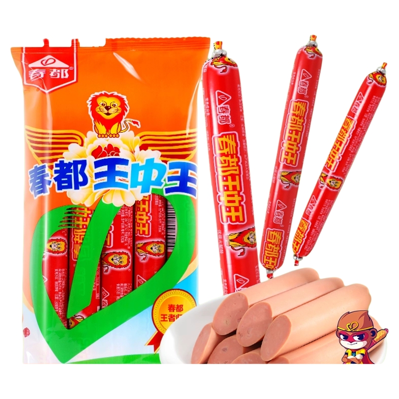 春都王中王优级火腿肠速食猪肉肠经典味道肉肠泡面肠油炸煎烤肠