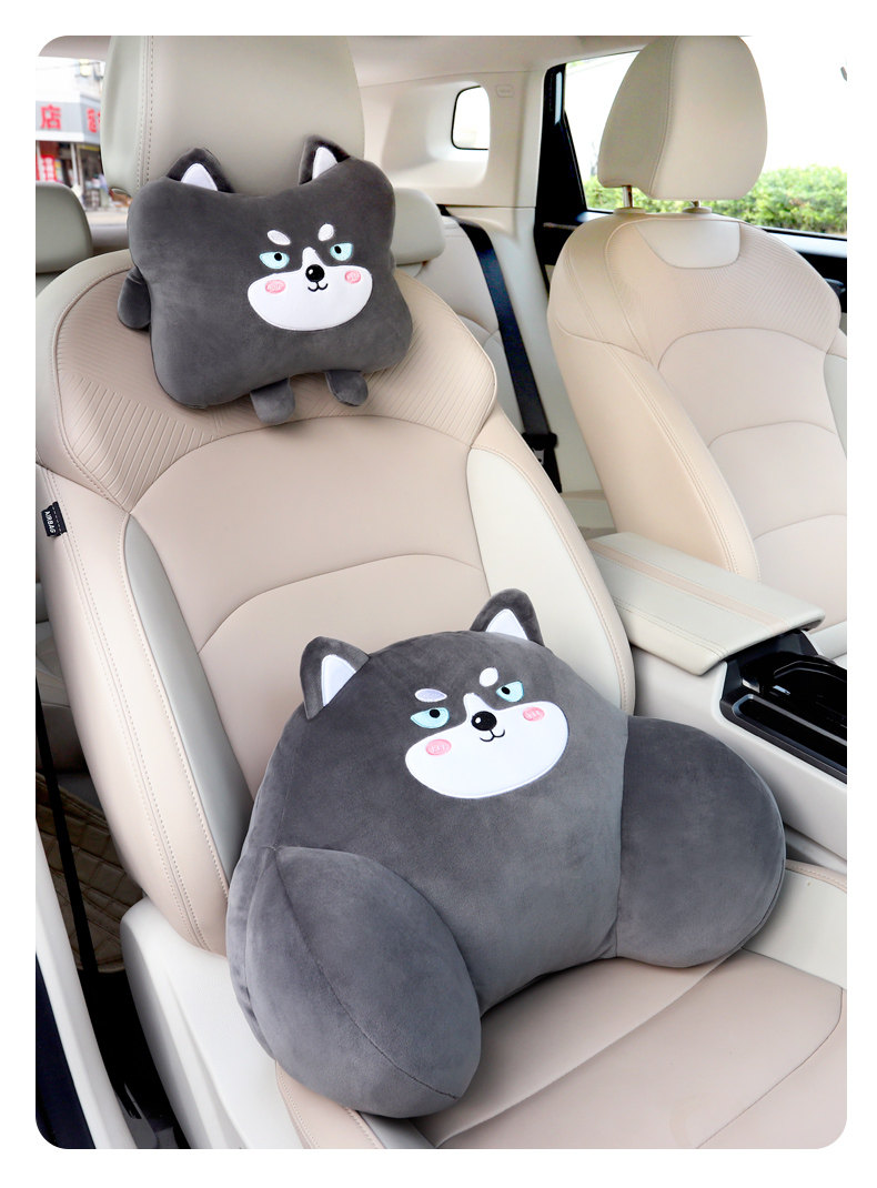 Car Lumbar Support Cushion for Driver's Seat, Headrest and Lumbar Support Pad, Popular Online, for Women, Driving Waist Protection Gadget