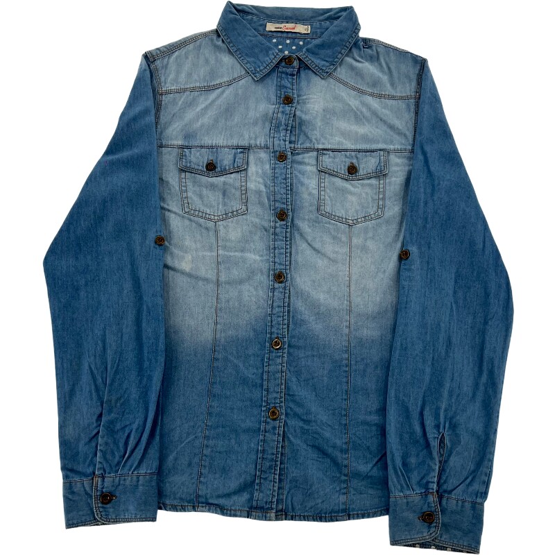 Джинсовая рубашка vintage古着美式复古阿美咔叽水洗做旧长袖日系牛仔衬衫男女n2