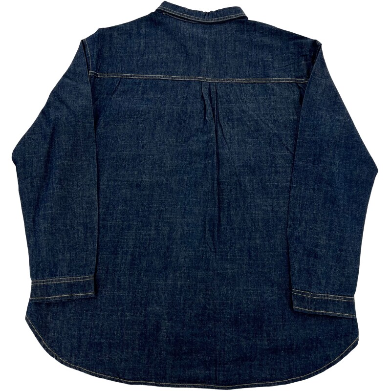 Джинсовая рубашка vintage古着美式复古阿美咔叽水洗做旧长袖日系牛仔衬衫男女n2