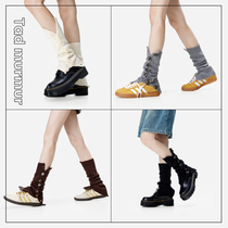 Reconstruction inspiration｜Designed pure cotton button pile socks y2k fashionable subculture thin knitted calf socks