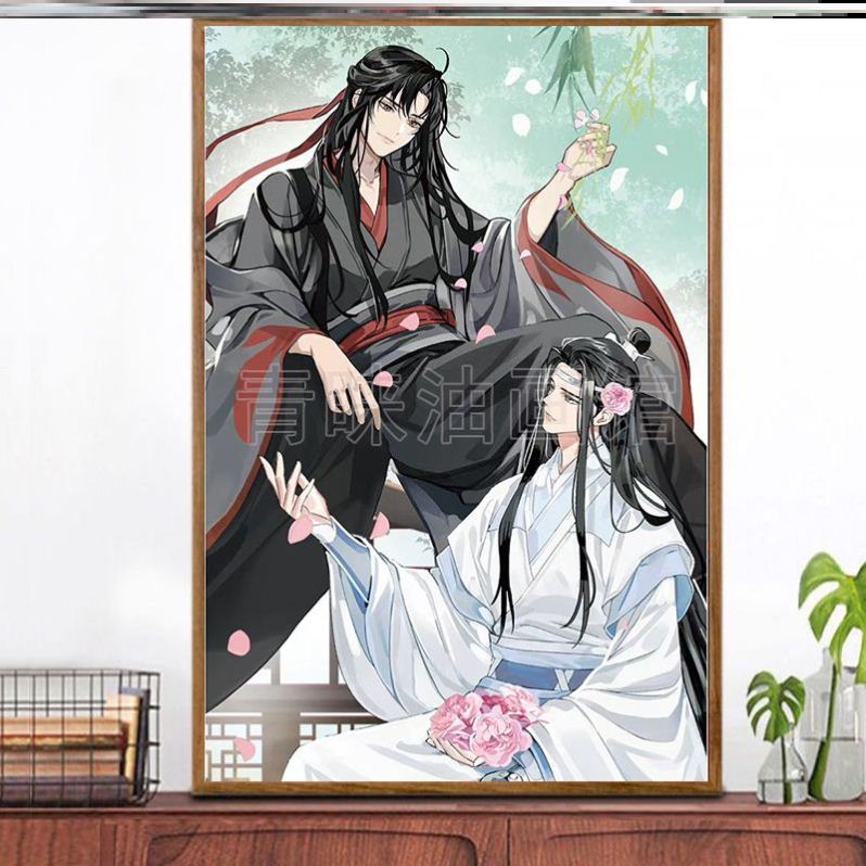 最安 魔道祖師 Gearous 描き下ろし複製原画 結婚ver. 魏無羨 藍忘