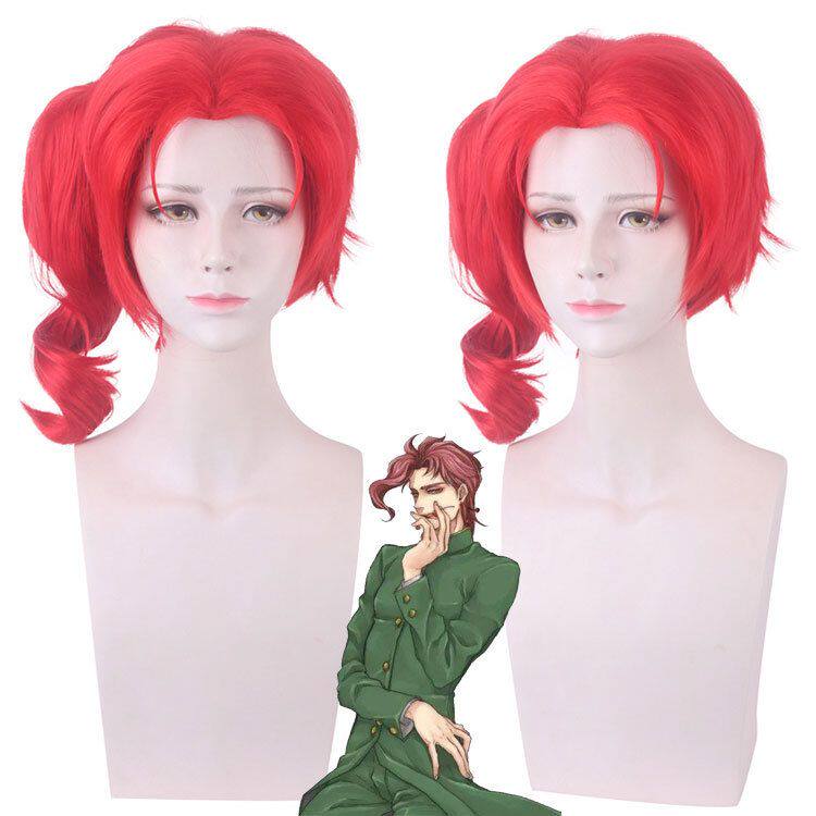 Secondary Yuan JOJO's Fantastic Adventure Flowers Peking Academy Bright Red Special Styling Cos Wig-Taobao