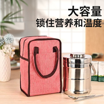 Lunch Box Bag Insulated Lunch Handbag Students With Rice Waterproof Oil Protection Office Clothing Package Thickened Aluminum Foil Bag
