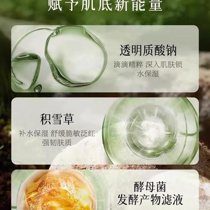 Centella Asiatica Overnight Moisturizing Lotion Four-Piece Set, Hydrating, Moisturizing, Oil Control, Exfoliating, Brightening, Skin Care, Genuine Product for Female Students